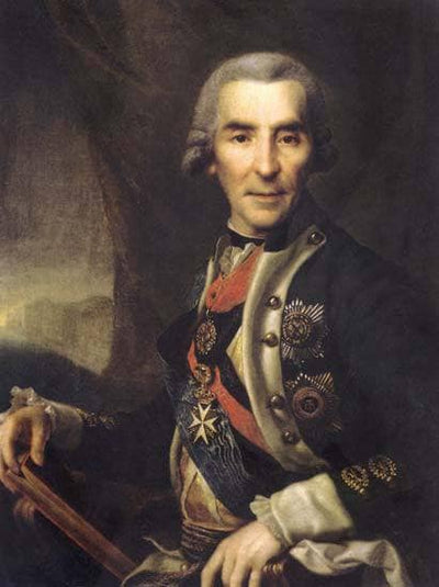 Ivan Golenishcev-Kutuzov in dining room