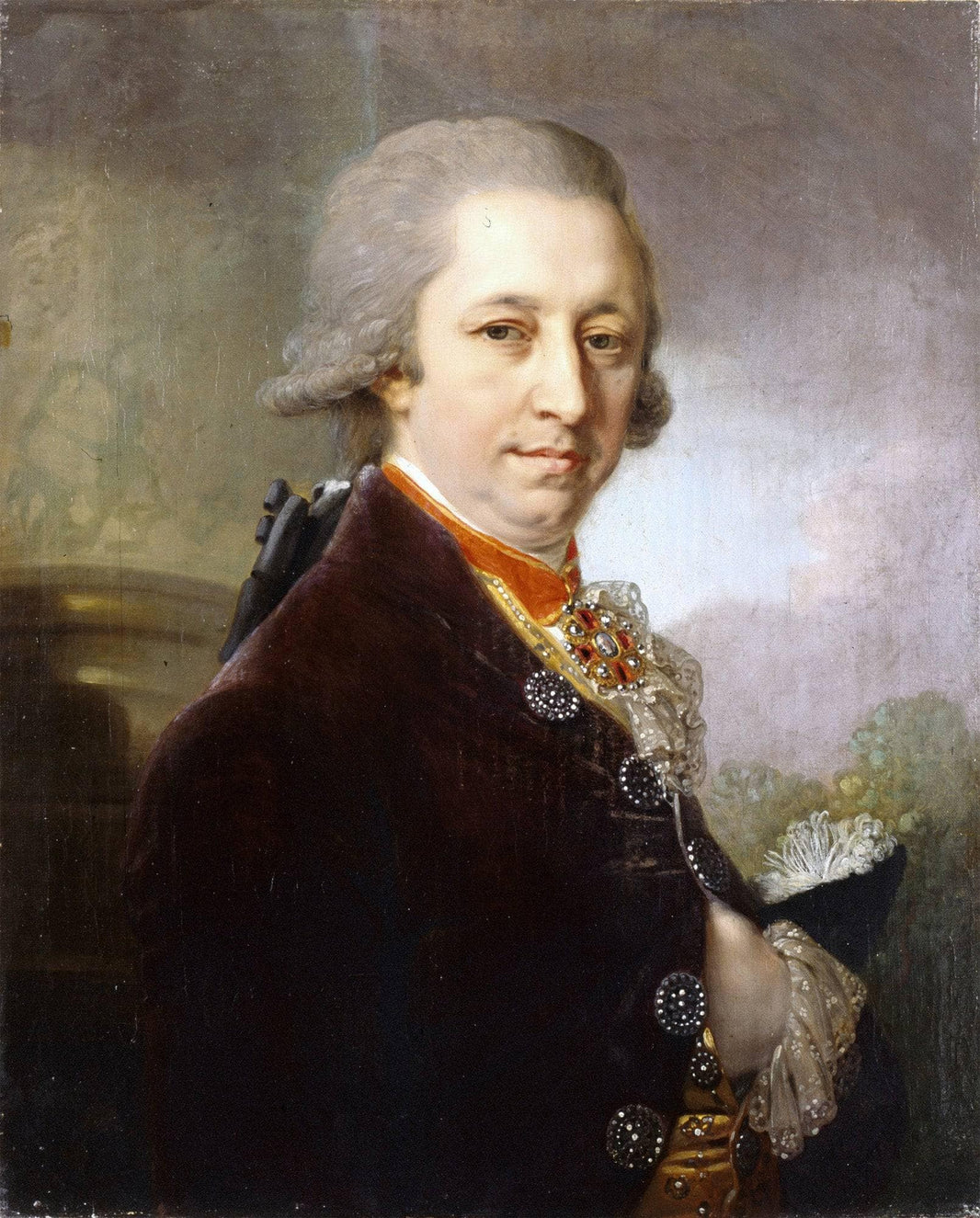 Ivan Mikhailovich Yakovlev by Vladimir Borovikovsky — hand-painted portrait oil painting reproduction on canvas