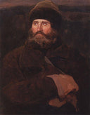 Ivan Petrov, a Peasant from Vladimir Province by Viktor Vasnetsov — male oil painting wall art, Realism