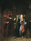 Ivan the Terrible and Agrippina by Carl Wenig — group oil painting wall art, Academicism
