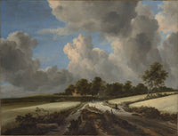 Wheat Fields by Jacob van Ruisdael — hand-painted landscape oil painting reproduction on canvas