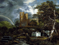 The Jewish Cemetery by Jacob van Ruisdael — hand-painted landscape oil painting reproduction on canvas