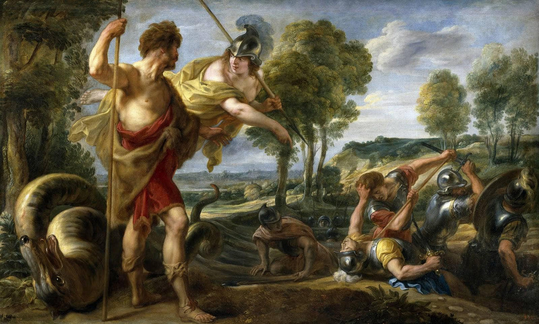 Cadmus and Minerva by Jacob Jordaens — hand-painted cultural oil painting reproduction on canvas