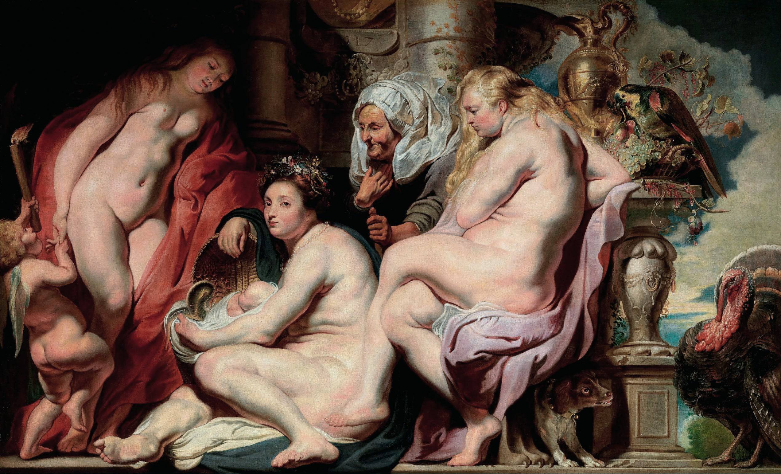 The Daughters of Cecrops finding the child Erichthonius - Jacob Jordaens