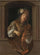 A Singing Violinist, Probably a Self-portrait, Set Within a Niche in bedroom