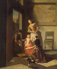 Buying Grapes by Jacob Ochtervelt — hand-painted portrait oil painting reproduction on canvas