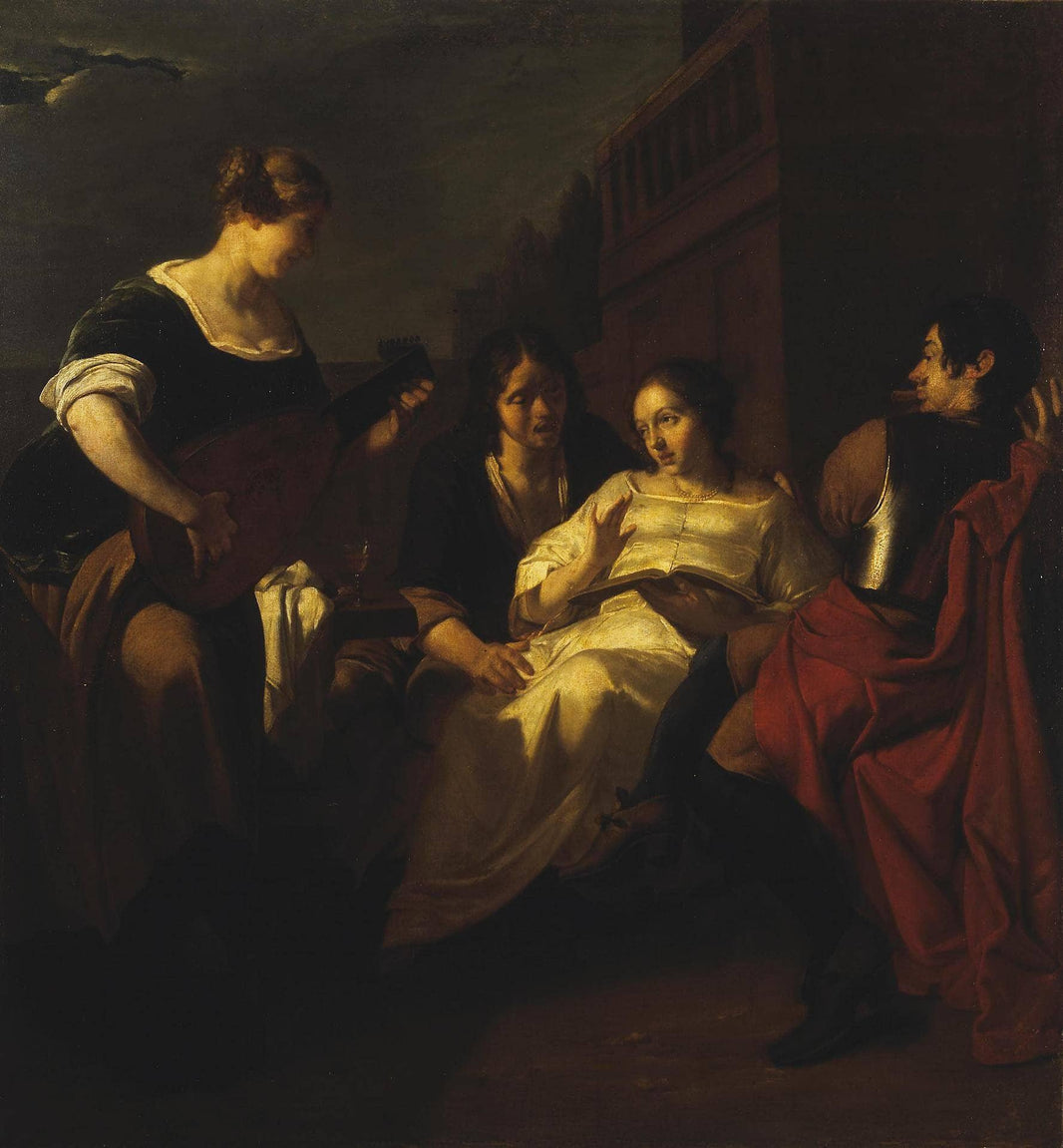 Concert by Jacob Ochtervelt — hand-painted portrait oil painting reproduction on canvas