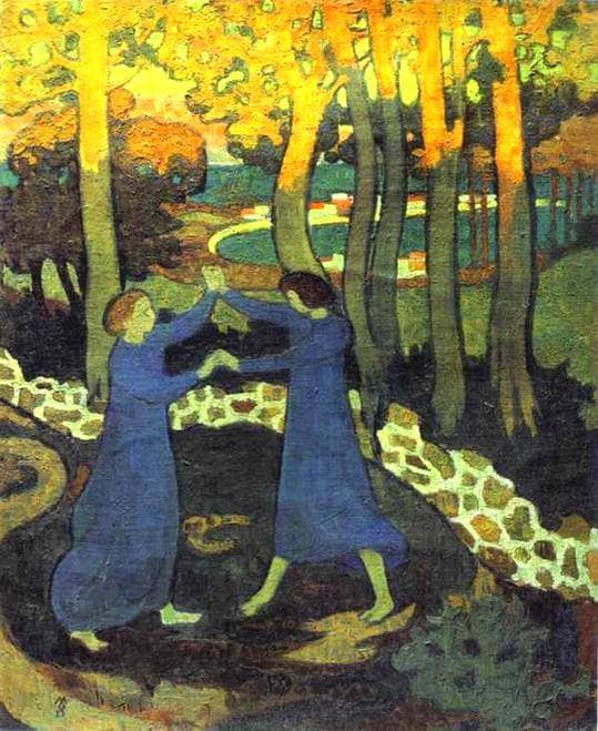 Jacob's Battle with the Angel by Maurice Denis — hand-painted abstract oil painting reproduction on canvas