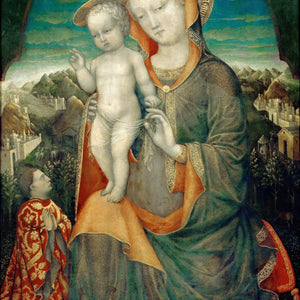 The Madonna of Humility adored by Leonello d'Este