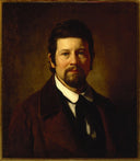 Self-portrait by Jacques Amans — hand-painted portrait oil painting reproduction on canvas