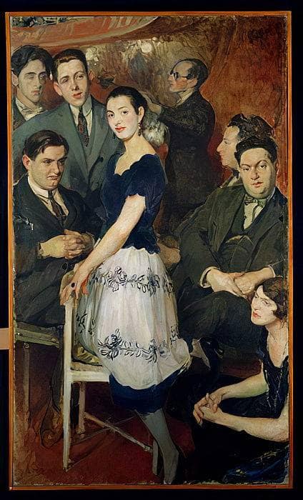 Les Six', group portrait of the avant-garde musical group sponsored by Jean Cocteau