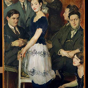 Les Six', group portrait of the avant-garde musical group sponsored by Jean Cocteau