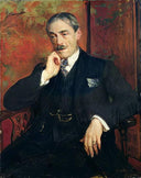 Portrait of Paul Valery (1871-1945) by Jacques-Émile Blanche — male oil painting wall art, Post Impressionism