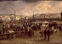The Fish Sale by Jacques-Émile Blanche — city oil painting wall art, Impressionism