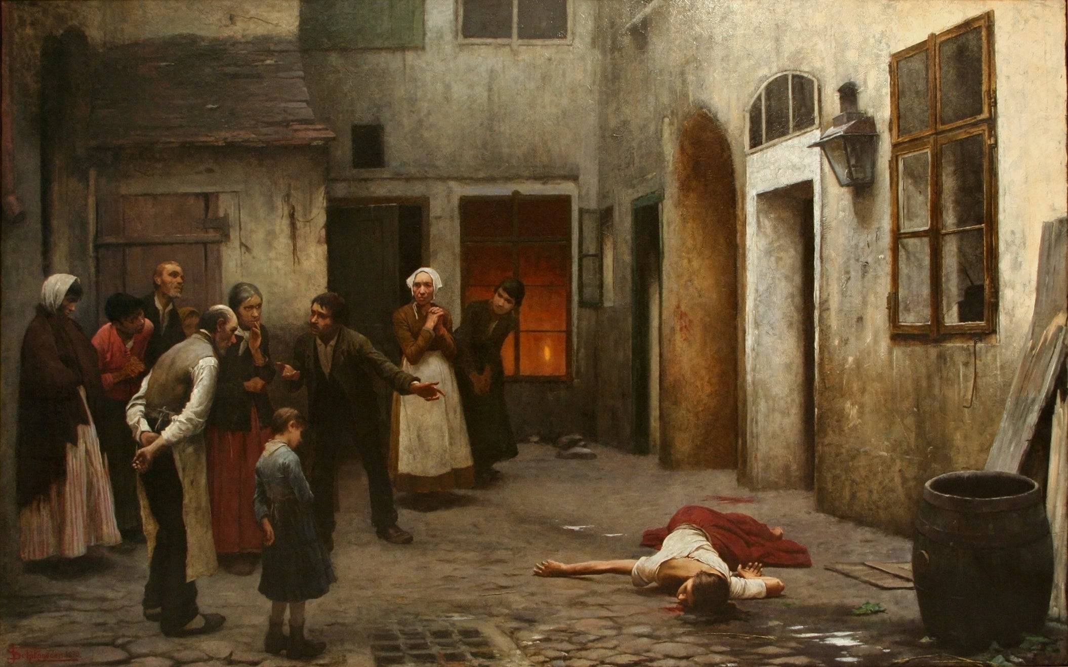 Murder in the House - Jakub Schikaneder