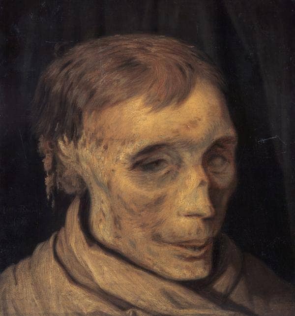 James Hepburn, 4th Earl of Bothwell, c.1535-1578. Third Husband of Mary, Queen of Scots (Study of Mummified Head) by Otto Bache — hand-painted portrait oil painting reproduction on canvas