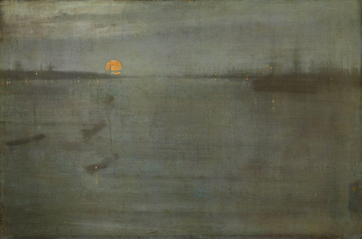 Nocturne: Blue and Gold â Southampton Water by James McNeill Whistler — hand-painted landscape oil painting reproduction on canvas