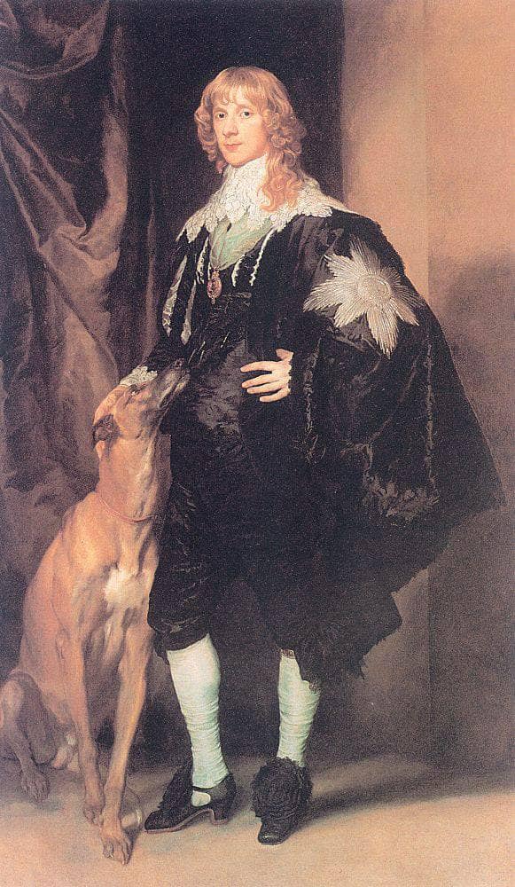 James Stuart, Duke of Lennox and Richmond by Anthony van Dyck — hand-painted portrait oil painting reproduction on canvas