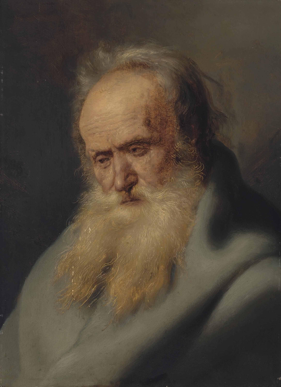 Tronie of An Old Man by Jan Lievens — hand-painted portrait oil painting reproduction on canvas