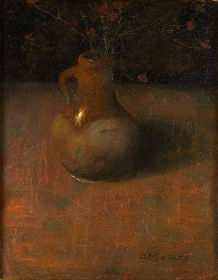 Still Life With Vase by Jan Mankes — hand-painted still oil painting reproduction on canvas