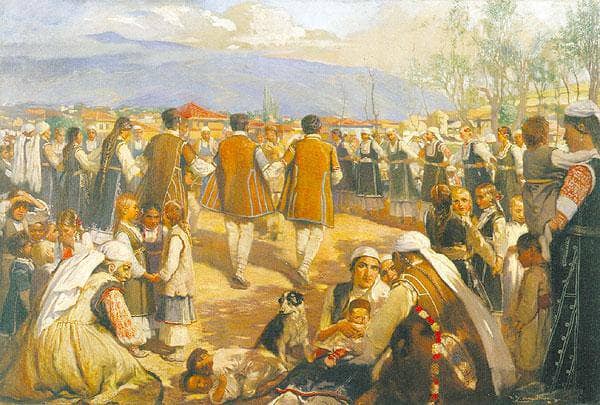 Shopsko Horo by Ivan MrkviÑka — hand-painted portrait oil painting reproduction on canvas