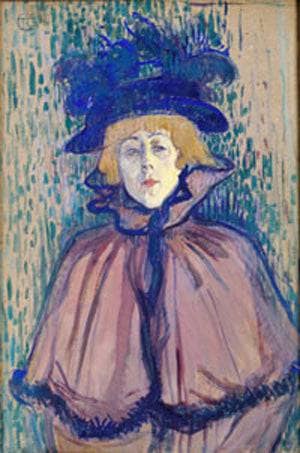 Jane Avril by Henri de Toulouse-Lautrec — hand-painted portrait oil painting reproduction on canvas