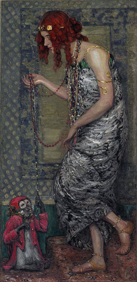 Princess with a monkey