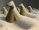 January by Grant Wood — mountain oil painting wall art, Regionalism