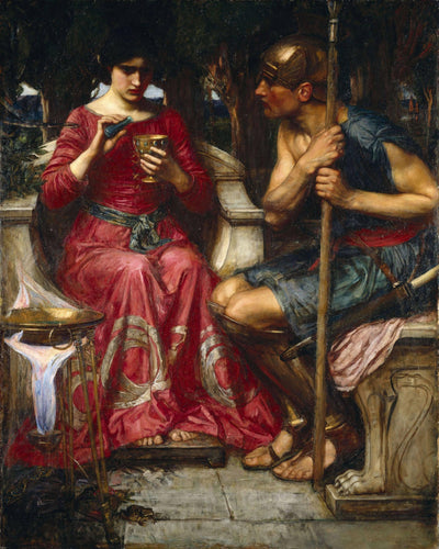 Jason and Medea in living room