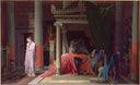 Antiochus and Stratonice by Jean Auguste Dominique Ingres — female oil painting wall art, Neoclassicism