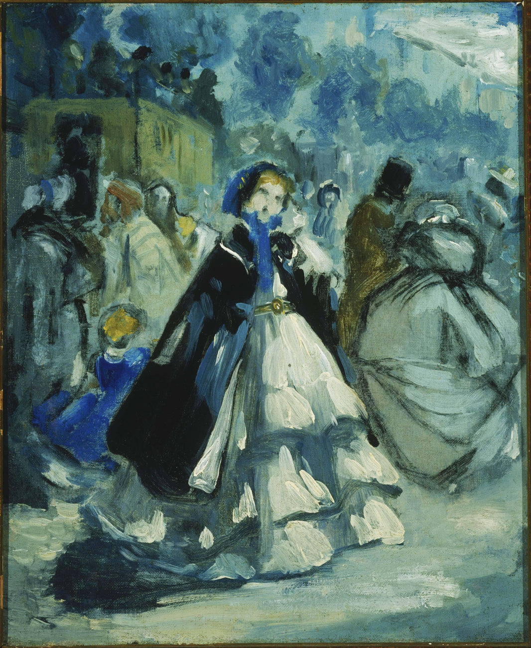 Street Scene by Jean-Baptiste Carpeaux — hand-painted portrait oil painting reproduction on canvas