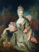 Lady Mary Josephine Drummond, Gräfin von Castelblanco by Jean-Baptiste Oudry — hand-painted portrait oil painting reproduction on canvas