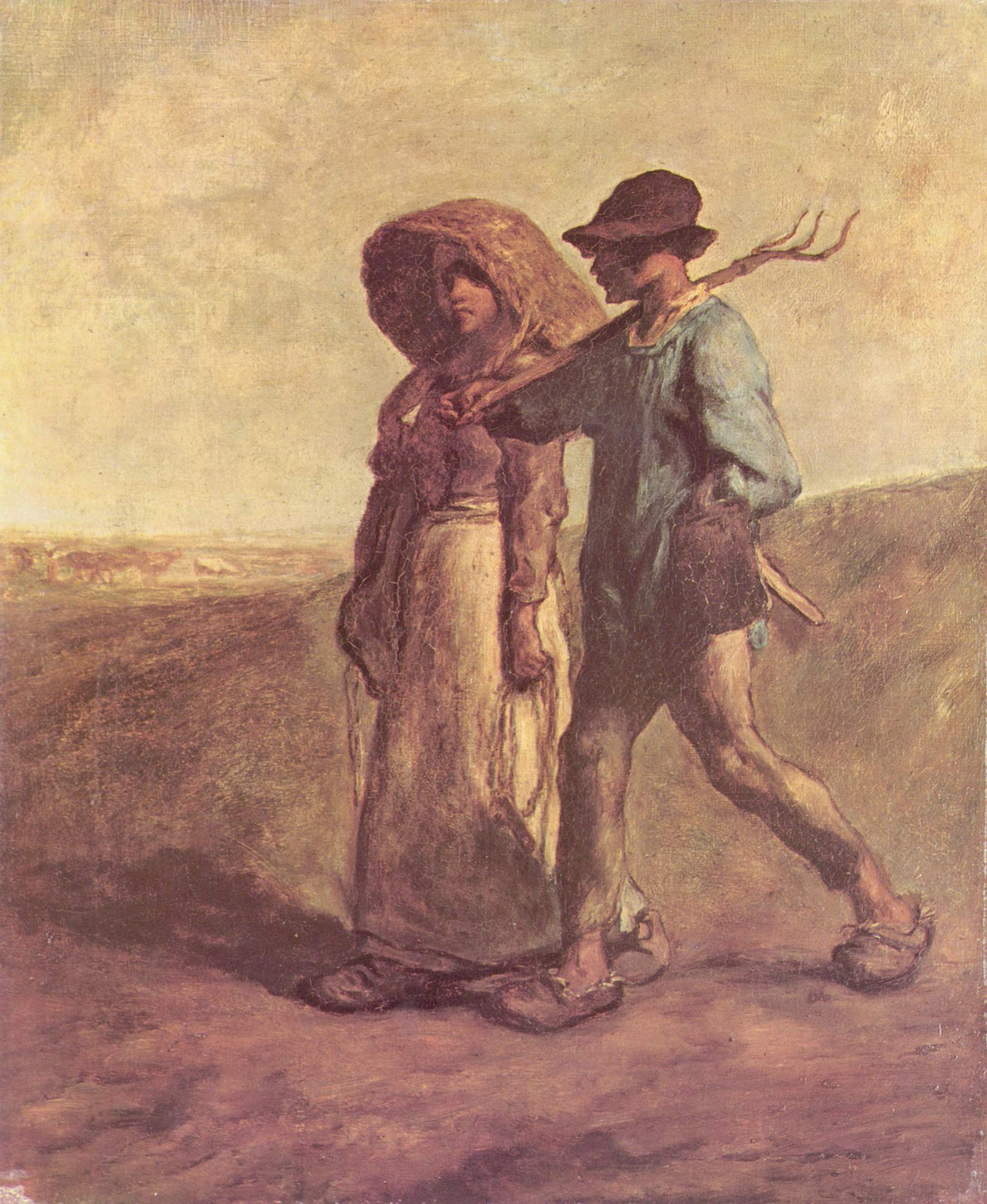 Going to Work - Jean-Francois Millet