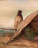 Under the Tent by Jean-François Portaels — female oil painting wall art, Orientalism