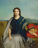 Jephta's Daughter by Jean-François Portaels — female oil painting wall art, Orientalism