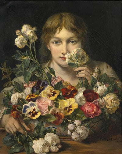 Sweet flowers in dining room