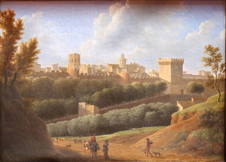 Carpentras Côté Nord by Jean-Joseph-Xavier Bidauld — hand-painted landscape oil painting reproduction on canvas