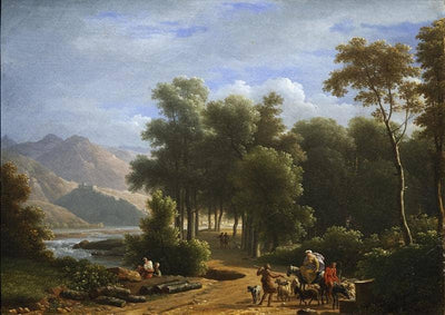 Paysage Montagneux Au Printemps in study