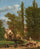 Villagers and Animals in a Landscape Beside a Bridge at the Entrance of a Village in home office