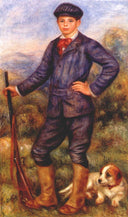 Jean Renoir as a Hunter by Pierre-Auguste Renoir — male oil painting wall art, Impressionism