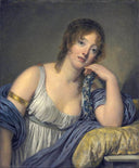 Jeanne Philiberte Ledoux by Jean-Baptiste Greuze — hand-painted portrait oil painting reproduction on canvas