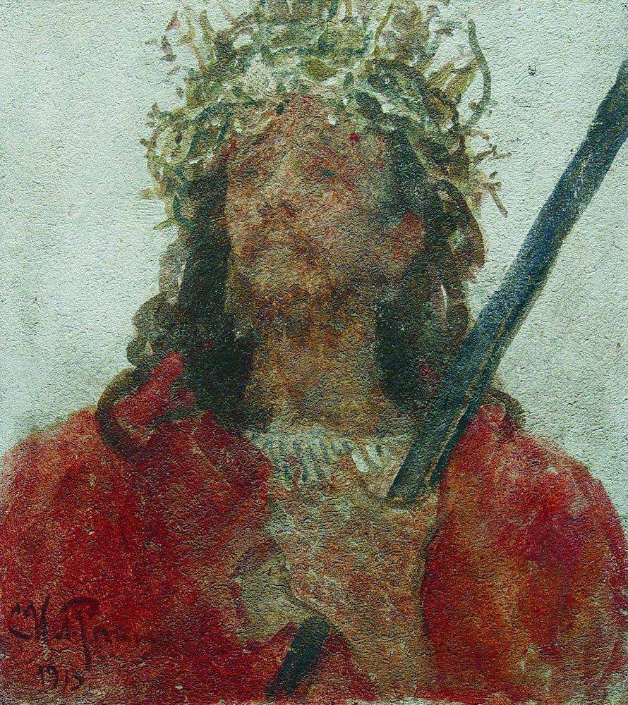 Jesus in a crown of thorns - Ilya Repin