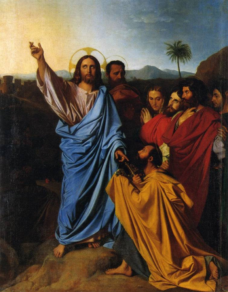 Jesus Returning the Keys to St. Peter - Jean Auguste Dominique Ingres