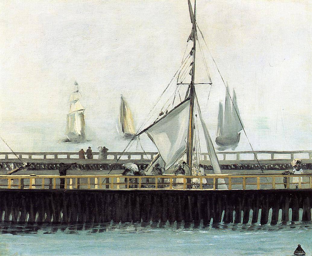 Jetty at Boulogne - Edouard Manet