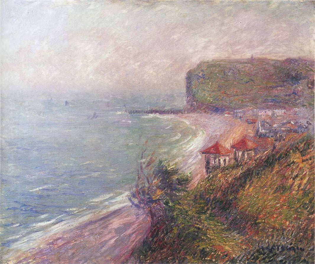 Jetty at Fecamp by Gustave Loiseau — hand-painted architectural oil painting reproduction on canvas