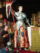 Joan of Arc at the Coronation of Charles VII in the Cathedral of Reims by Jean Auguste Dominique Ingres — hand-painted cultural oil painting reproduction on canvas