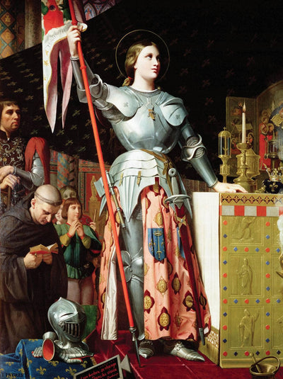 Joan of Arc at the Coronation of Charles VII in the Cathedral of Reims by Jean Auguste Dominique Ingres — oil painting reproduction