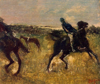 Jockeys by Edgar Degas — hand-painted animal oil painting reproduction on canvas