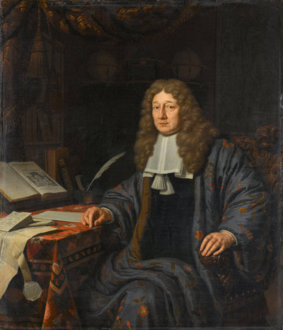 Johannes Hudde, Burgemeester Van Amsterdam En Wiskundige by Michiel van Musscher — oil painting reproduction