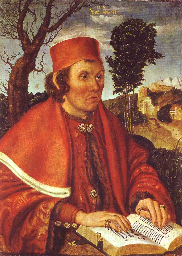 Johannes Reuss by Lucas Cranach the Elder — hand-painted portrait oil painting reproduction on canvas